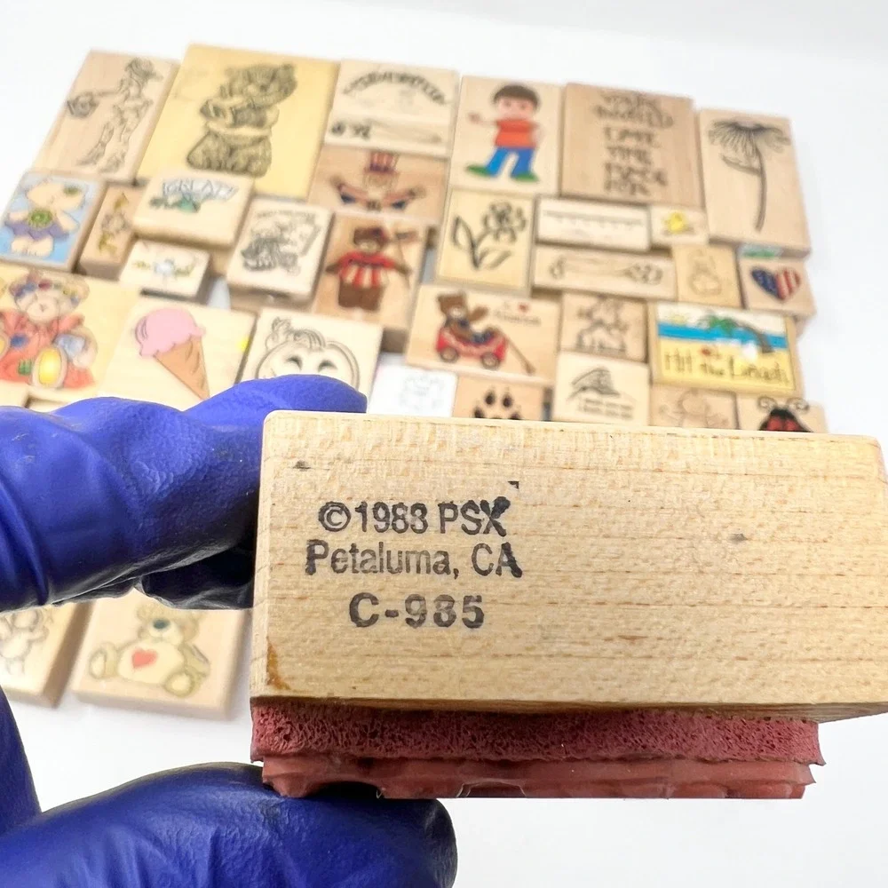 Stampin Up! vintage rubber